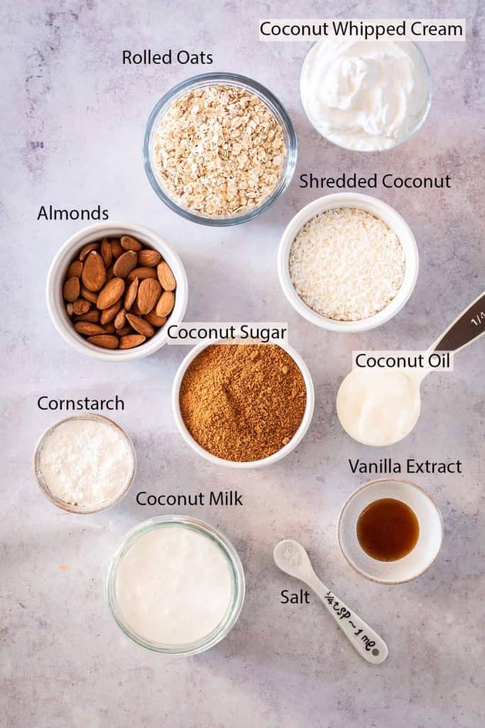 vegan coconut cream pie ingredients